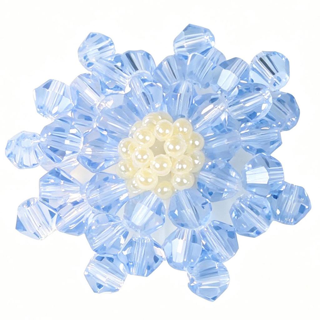2026 Candy-Colored 3D Crystal Beaded Flower DIY Crocs Earring Accessories