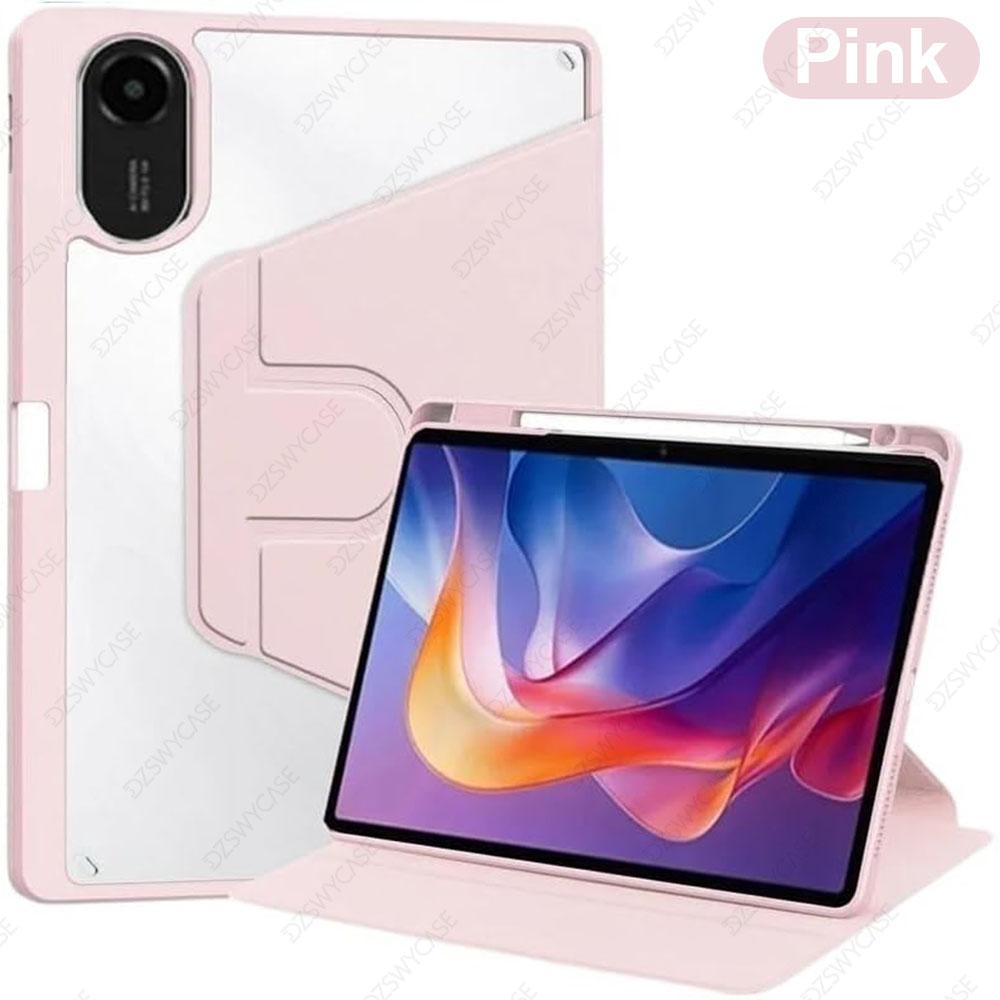 Rotating Case for Redmi Pad 2 11 Inch , 360° Protective Cover, Auto Sleep/Wake with Pencil Holder Case