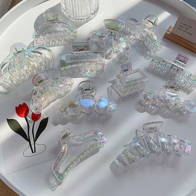 New Claw Clip Sweet Mermaid Color Big Size Makeup Hair Styling Barrettes for Women Hair Clip Claw Crab Hair Accessories