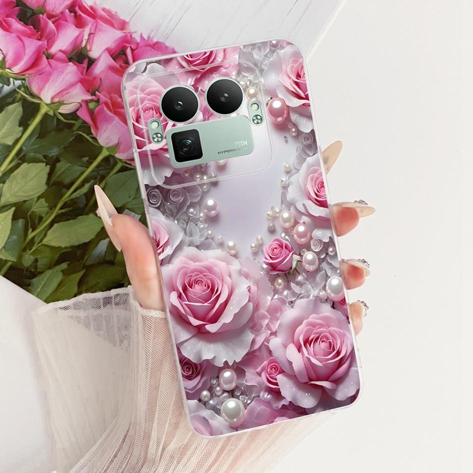 For Realme GT8 Pro 2025 Case RMX5210 Popular Flower Bowknot Soft Slim Silicone Back Cover For Realme GT 8 GT8 RealmeGT8 5G Coque