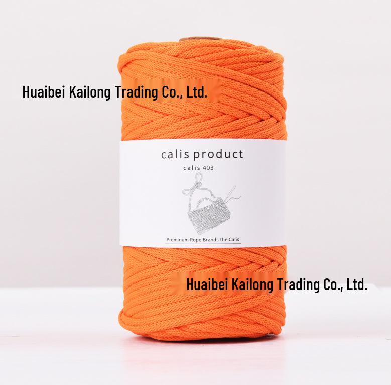 4mm Cotton-Polyester Crochet Cord for DIY Hand-Knitted Bags and Weaving