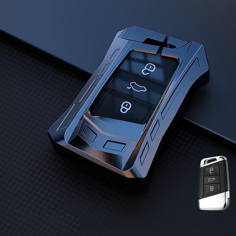 Zinc Alloy Car Key Case Tpu Cover For Vw Volkwagen Polo Bora Tiguan Passat Golf 6 Lavida Scirocco Protect Shell Accessories