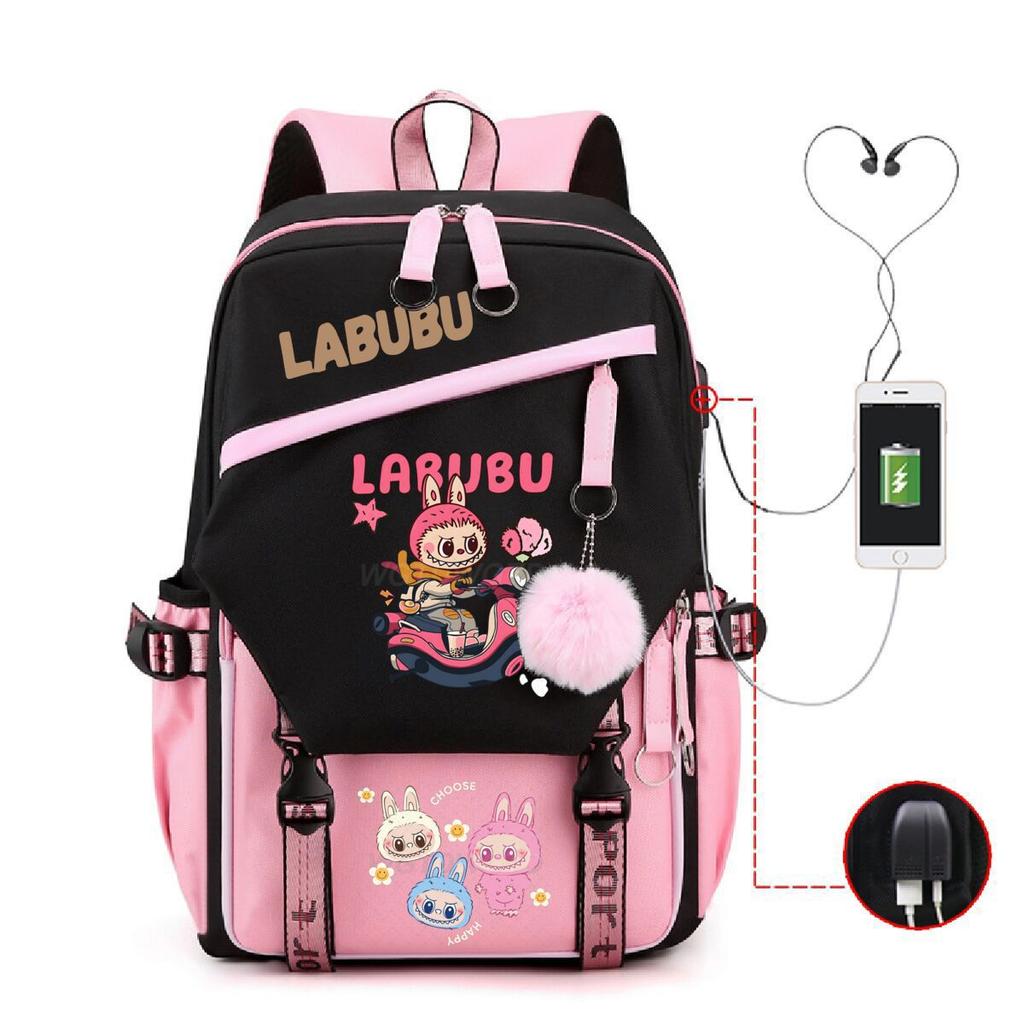 New Printed Junior High School Students Schoolbag Large-capacity Spine Backpack