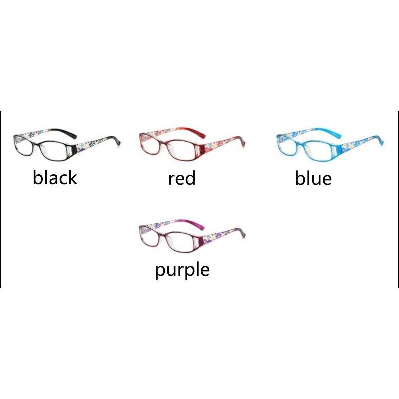 A Pair of PC Printed Reading Glasses Gorgeous Female Anti-Blu-ray Retro HD Glasses for the Elderly Fashion Reading Glasses