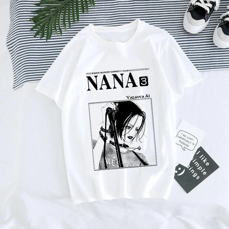 

ZX TEE Аниме-футболка Нана Аниме-футболка Нана Осаки Футболка с персонажем манги Мерч BLACK STONES Футболка с принтом японского аниме-персонажа 4XL