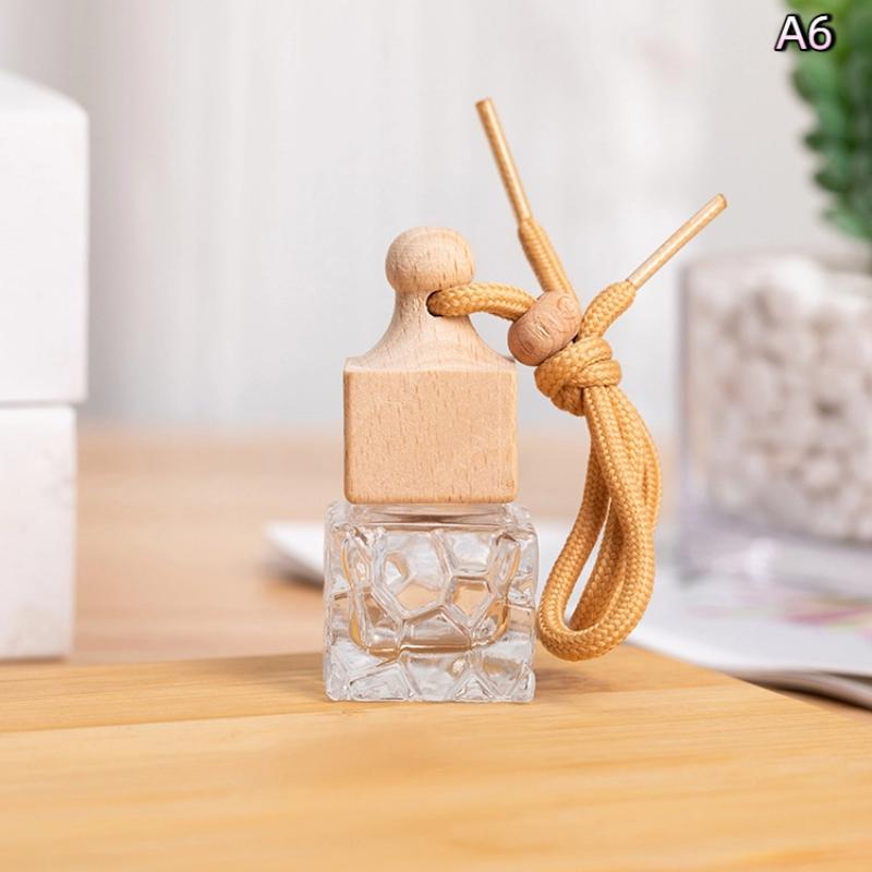 Empty Pendant Auto Perfume Mini Perfume Bottles Glass Bottles Aromatherapy Essential Oil Container Hanging Diffuser Auto Decor