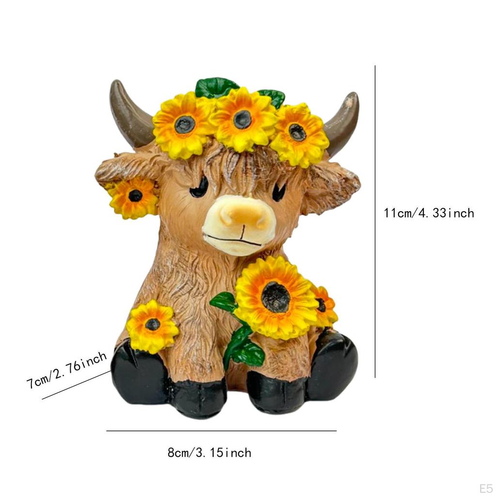 Calf Figurine Flower Pot for Home Decor And Gardening