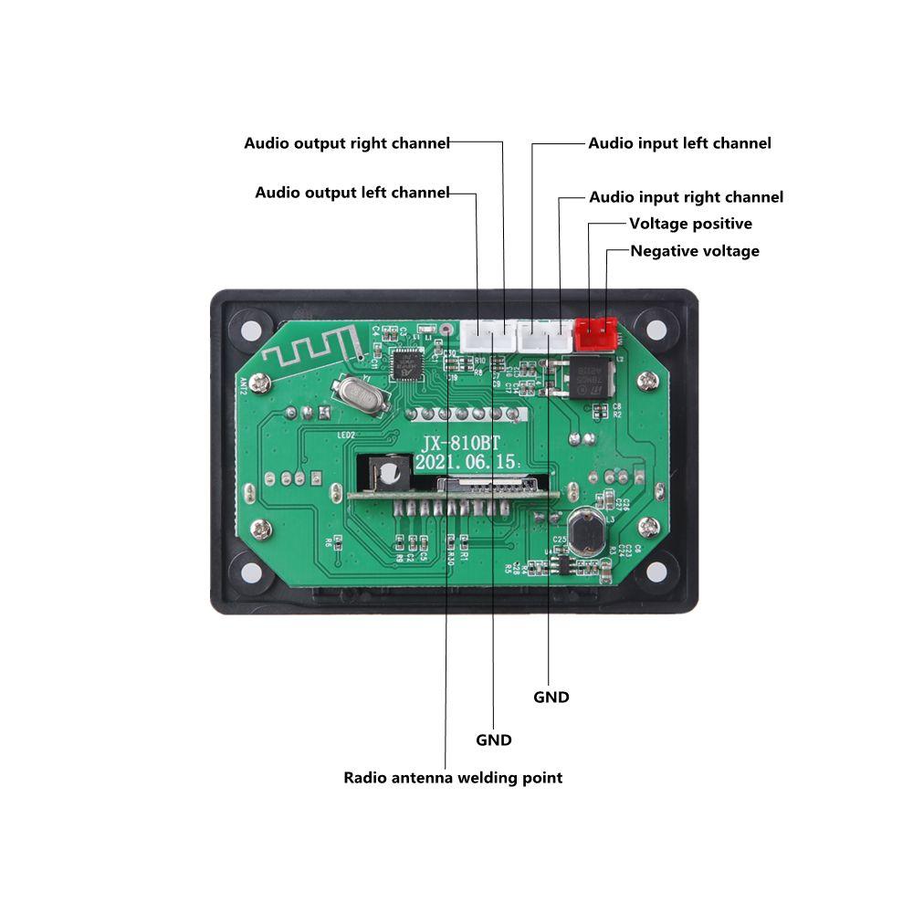 Remote Control 6V 12V Amplifier Board Bluetooth 5.0 Audio Module MP3 Decoding Board Car Player