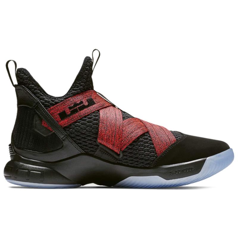 Nike LeBron Zoom Soldier 12 Black Red Sneakers AO2609-003