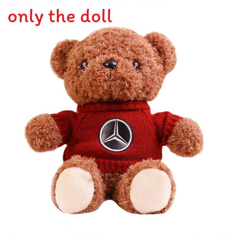 License Plate Cute Pattern Knitted Sweater Teddy Bear Toy Plush