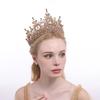 Luxury Oversized Baroque Crown Cake Decorations Hair Jewelry Rhinestone Bridal Crowns Headpieces Sparkling Queen Princess Tiara