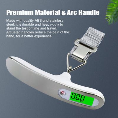 Dijital Bagaj Ölçeği Seyahat Essentials LCD Ekran Bavullu Taşınabilir El Ağırlık Ölçeği