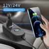 Autositz-Rückenkühlventilator 360-Grad-Drehung Auto-Kopfstützen-Belüftungsventilator USB-Aufladung Doppelkopffächer Nackenkühler Auto-Innenraum