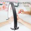 29" Foldable Half-Moon Beauty Lamp for Eyebrow & Eyelash Tattooing, U-Shaped Fill Light for Nail Art