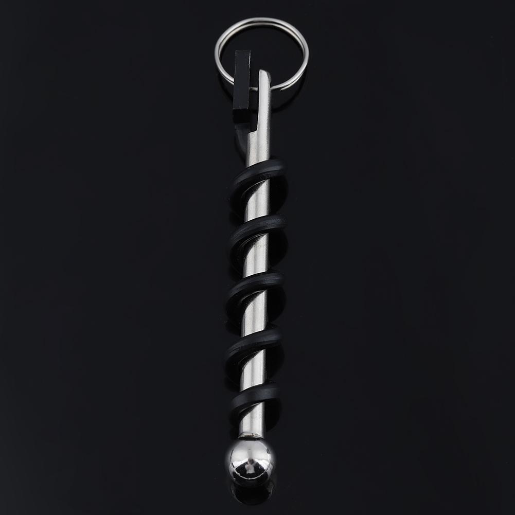 Multifunctional Mini Stainless Steel Wine Bottle Opener Keyring