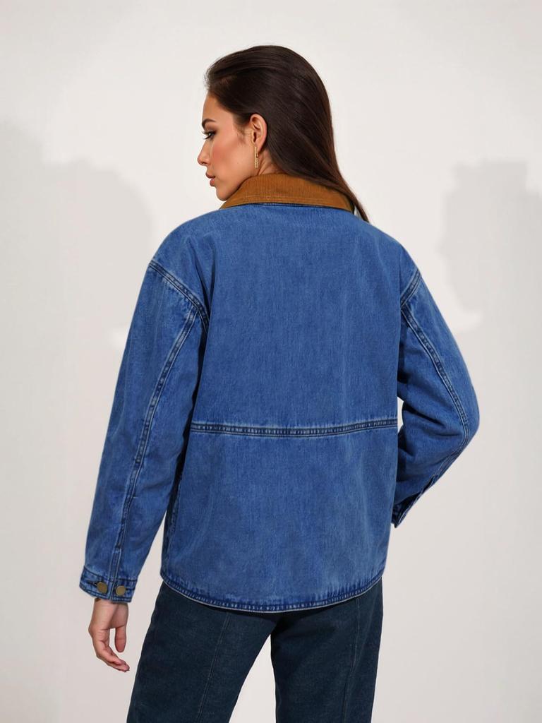 Women's Versatile Denim Jacket - Casual Style 2026