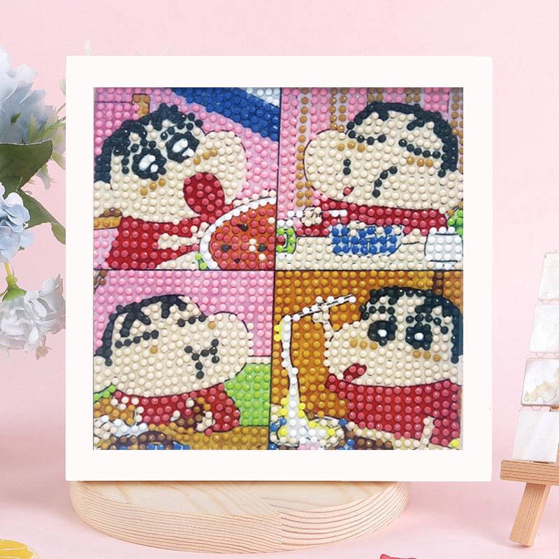 Sanrio Children's Diamond Painting with Frame Stickers - DIY Handmade Gift Set