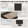 Dining Table For 4 Modern Kitchen Table With Sintered Stone Tabletop Metal Legs Brown