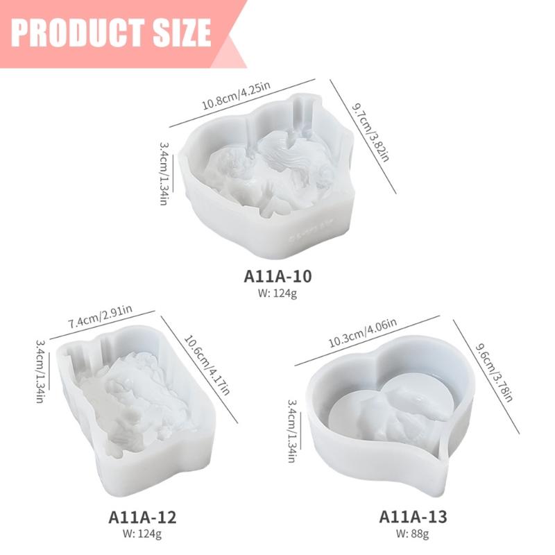 Mother and Baby Candle Molds Mother's Day Silicones Mould Casting Mould Craft Supplies for Home Party Decorations