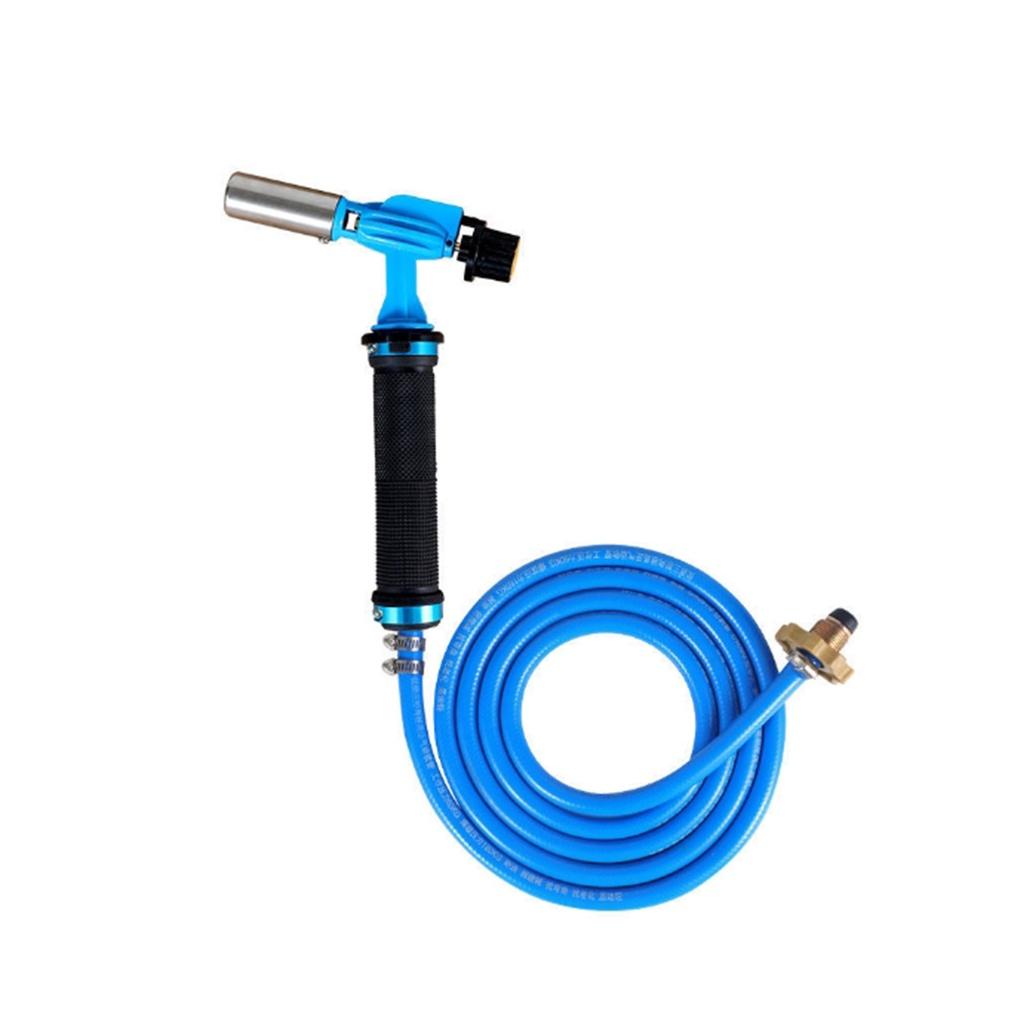 3 Meter 2 Farben Gasschweißbrenner Elektronische Zündung Flüssiggas-Schweißbrenner-Set mit 3 Meter Schlauch zum Löten