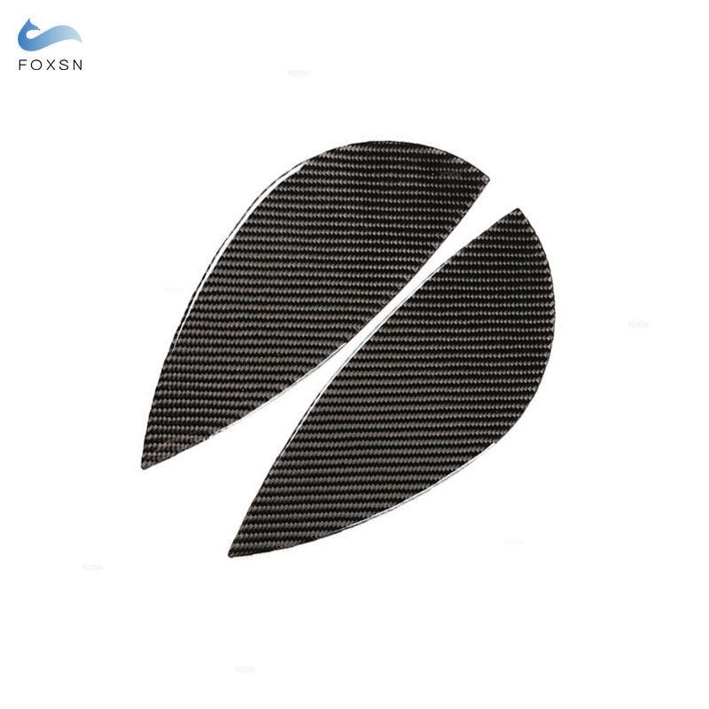 For BMW 3 Series E90 2005-2012 2pcs Carbon Fiber Car Interior Dashboard Side Panel Buffer Pad Trim 2006 2007 2008 2009 2010 2011