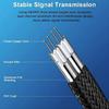 Nylons Braideds SATAIII Cable 50cm Color Matcheds Secure Lock Clip Low Profile Connectors For PC Components