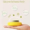 4PCs Silicone film cover+ABS Fruit and Vegetable Storage Containers Set for Fridge, Onion Storage Container, Avocado keeper,Tomato Saver,and Lemon