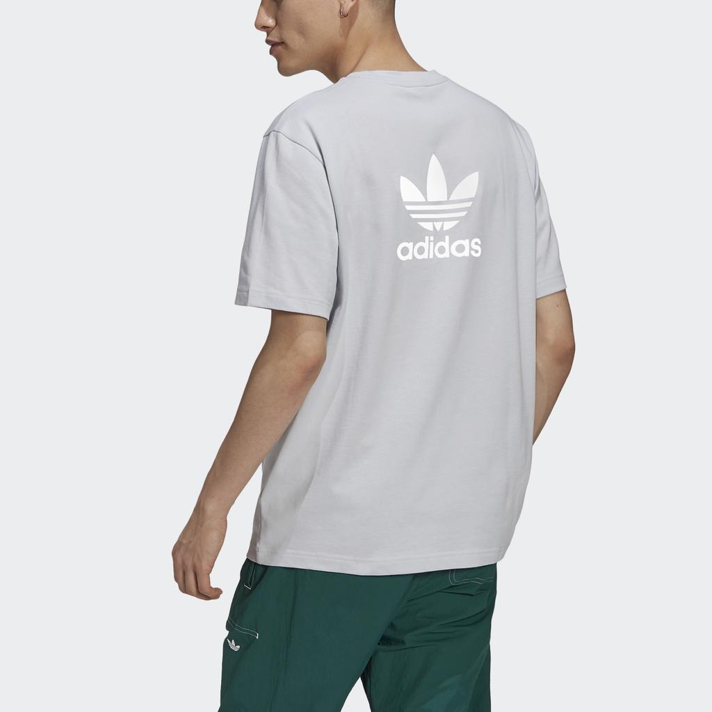 Adidas Originals B+F Trefoil Tee Loose Sports Short Sleeve T-Shirt Men Tops Blue GN3496
