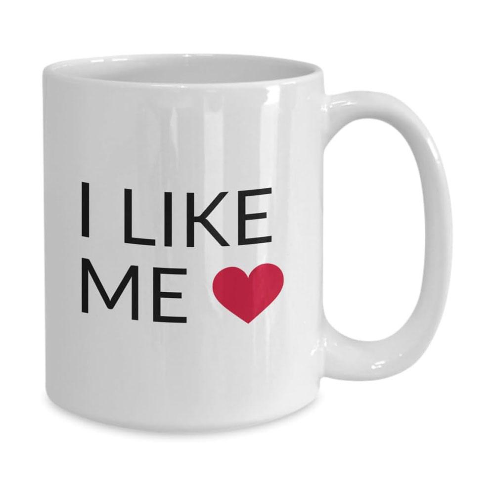 NOVÝ Vysoce kvalitní keramický hrnek na kávu I Like Me Vtipný design Hrnky na kávu Hrnek s potiskem Obrázku Čajové nádobí S uchem Káva Kulatý J9U1