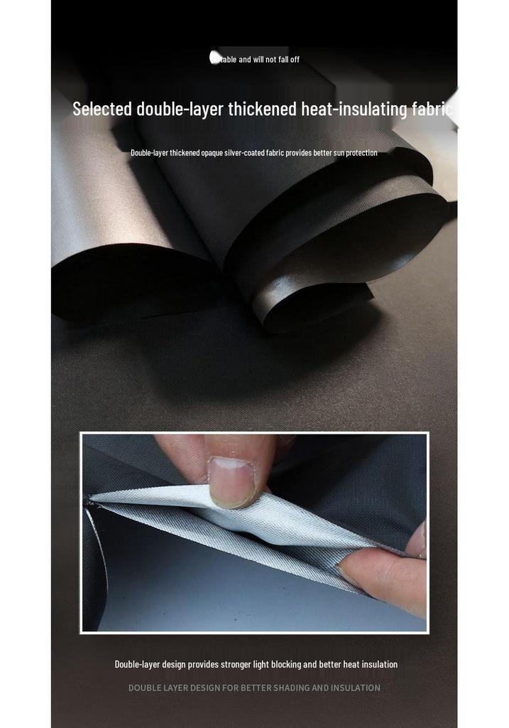 E18 Car Sunshade Blackout Curtains for Heat Insulation & Privacy