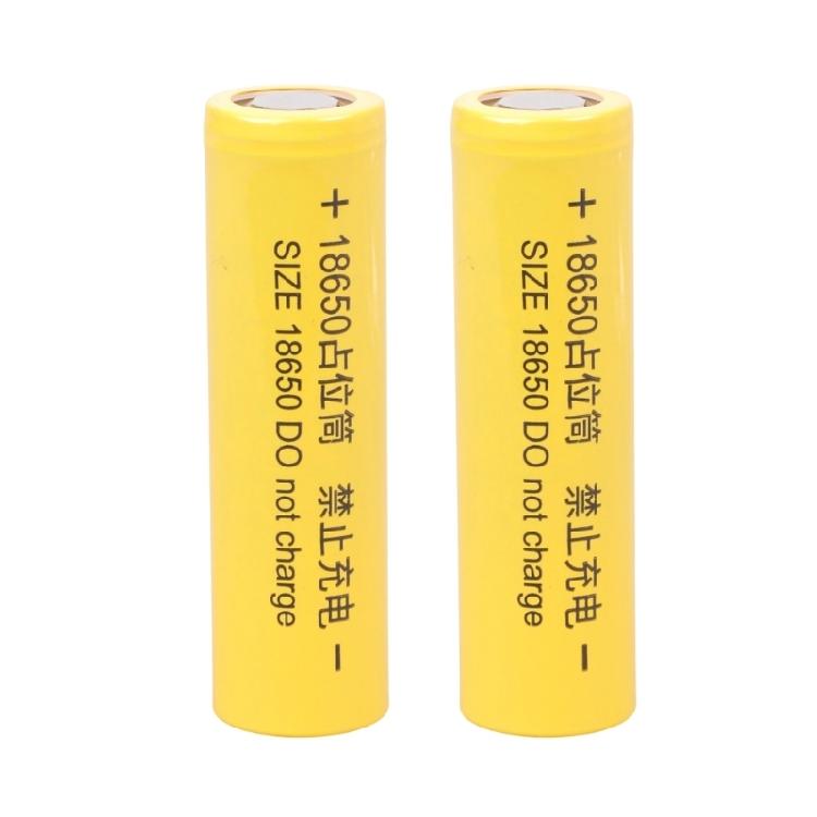 2Pcs 18650 Battery Placeholder 0V Conductive Training Dummy Cells Shortcircuit Design for Factory Series Applications