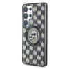 Karl Lagerfeld Button Case Karl & Choupette Heads On Kl Pattern Magsafe For Samsung Galaxy S25 Ultra Black