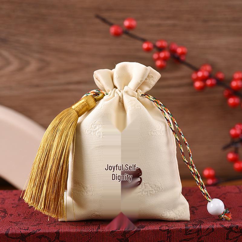 Ping An Cultural Scenic Amulet: Hanfu Style Sachet Pendant for Safety and Luck