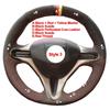 DIY Hand Sew Car Steering Wheel Cover For Honda Civic Civic 8 2006-2011 3-Spoke
