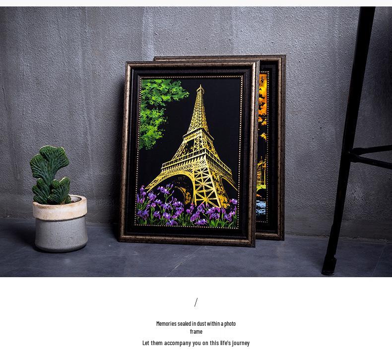 Colorful City Night Scratch Painting Set: DIY Gift for Friends