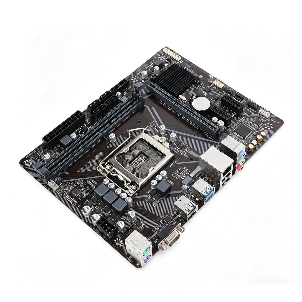 H410M S2 Computer Motherboard LGA1200 for I9 I7 I5 I3 CPU M ATX Desktop Board with DDR4 64GB Maximum