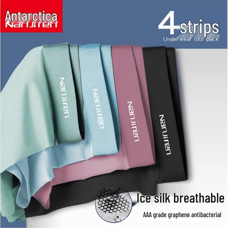 Antarctic Herrkalsonger i Is-Silke med Grafen: Andningsbara, Antibakteriella, Svettabsorberande Sommarshorts