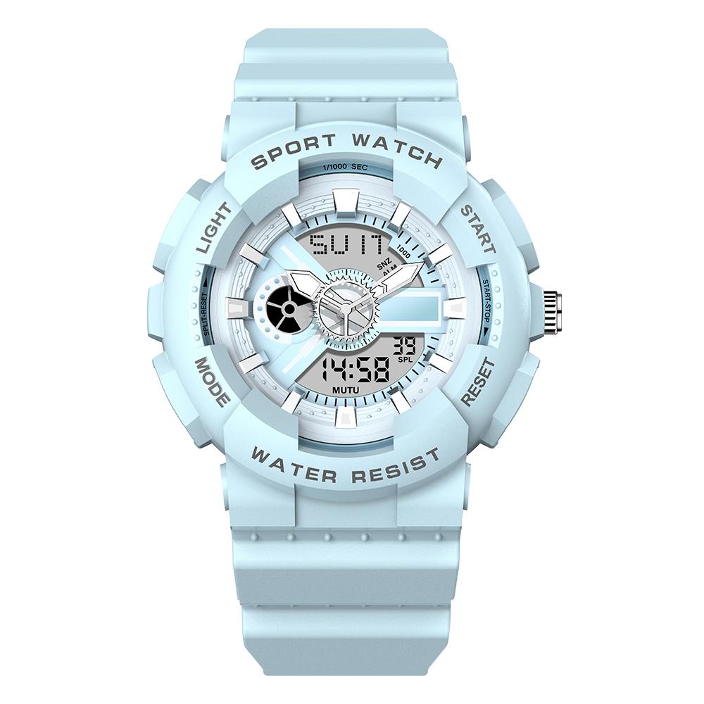 2025 Student Fashion Sports Watch Multifunctional Waterproof Watch Dual Display Electronic Digital Watch