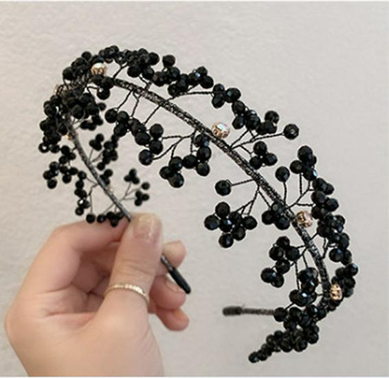 Korean Crystal Fairy Beaded Headband: Elegant, Versatile, Retro Bridal Hair Accessory