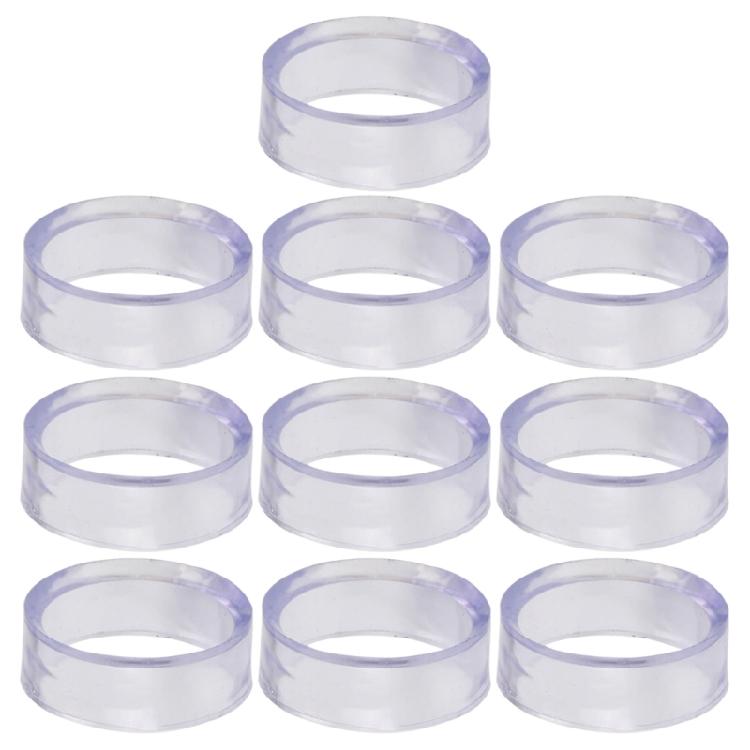 10Pcs Clear Small Round Baseball Rings Stands Plastic Round Display Stand Sphere Storage Holder for Golfball, Baseball