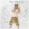 [Qulmia] Angel Wing Blanket, Baby Photography, Baby Sleeping Art, Nap Time, Angel Swaddle Blanket, Cotton, White Gauze, Towel, Baby Gift