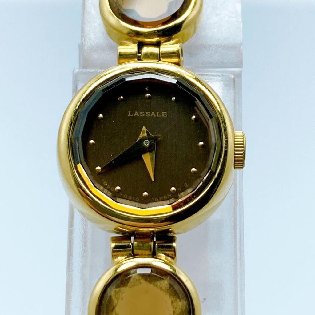 [USED] 113 Rare Seiko LASSALE Women's Watch, Brown