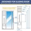 Home Door and Window Seal Kit Easy Installation Window Vent Seal for Prevent Air from Returning