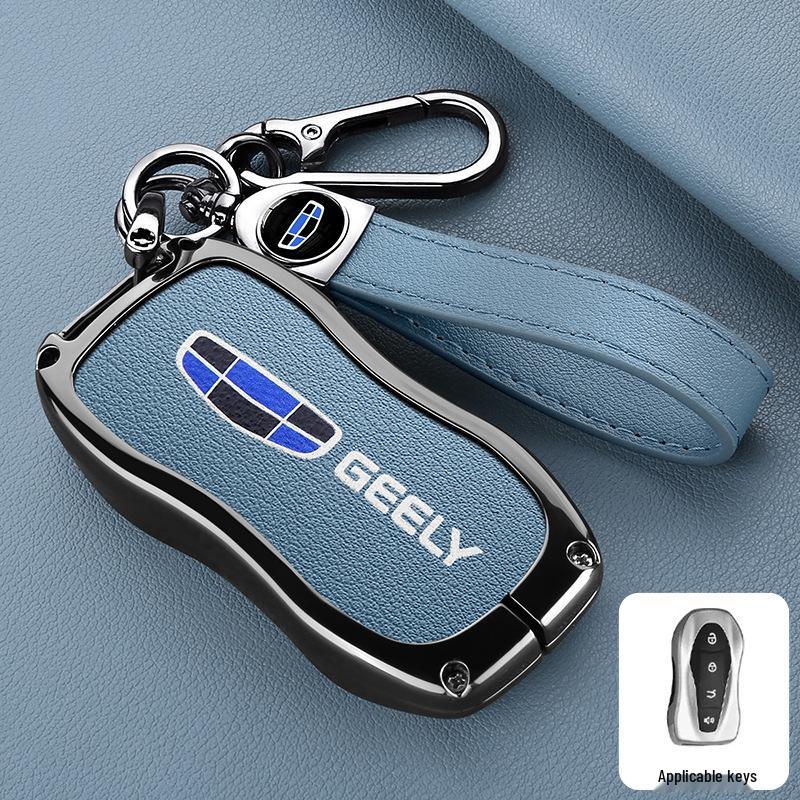 Premium Protective Key Cover for Geely Emgrand: Fits 26 Models including Xingyue L, Xingrui, Boyue L, Haoyue, Bin Yue – Men's Buckle Design