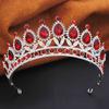 Princess Tiara Crown Headband for Women Elegant Queen Bridal Bride Headwear Hair Jewelry Gift for Wedding Dress Accessories