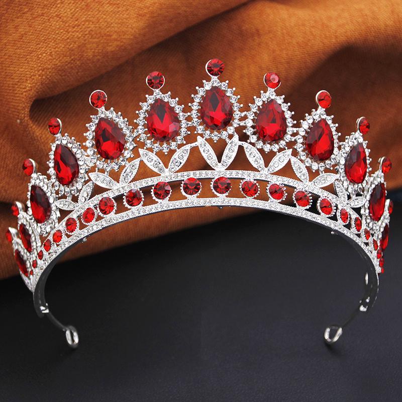 Princess Tiara Crown Headband for Women Elegant Queen Bridal Bride Headwear Hair Jewelry Gift for Wedding Dress Accessories