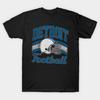 Asian Size Cotton Unisex Tshirt Print T-shirt Detroit Lions Football T-shirt No-Cut Print Regular Fit