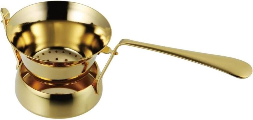 CASUAL PRODUCT Old English Tea Strainer, Gold, 510687