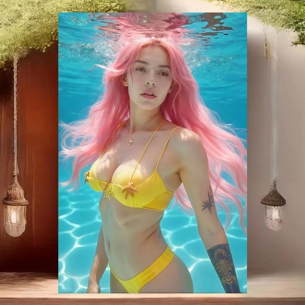 Vintage Pinup Metal Tin Sign Retro Wall Art Home Bar Decor Man Cave