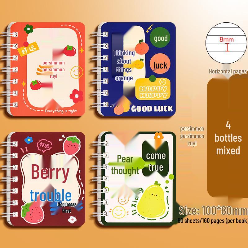 Capybara Cartoon Pocket Notebook for Primary Students - Cute, High-Value, Portable, Small Size
